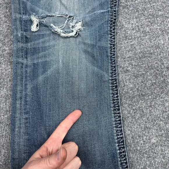 Rock Revival Jeans Mens 36x32 Clooney Boot Cut Flap Pocket Heavy Thick Stitch - Picture 6 of 16